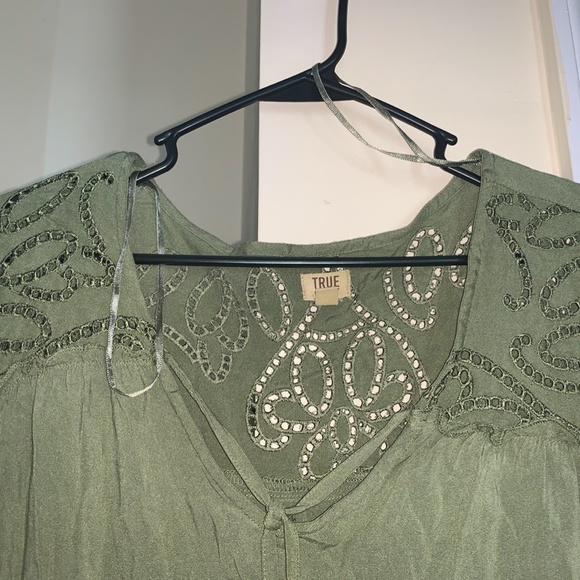Olive Green True Craft Dress with Tassels - Picture 4 of 4